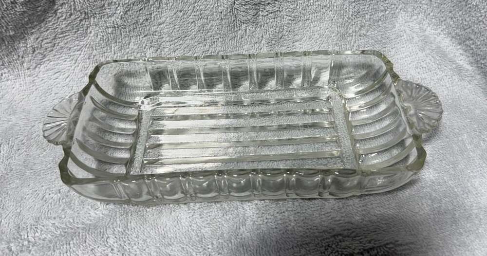 Anchor Hocking Relish Dish 8 Inch Clear Glass